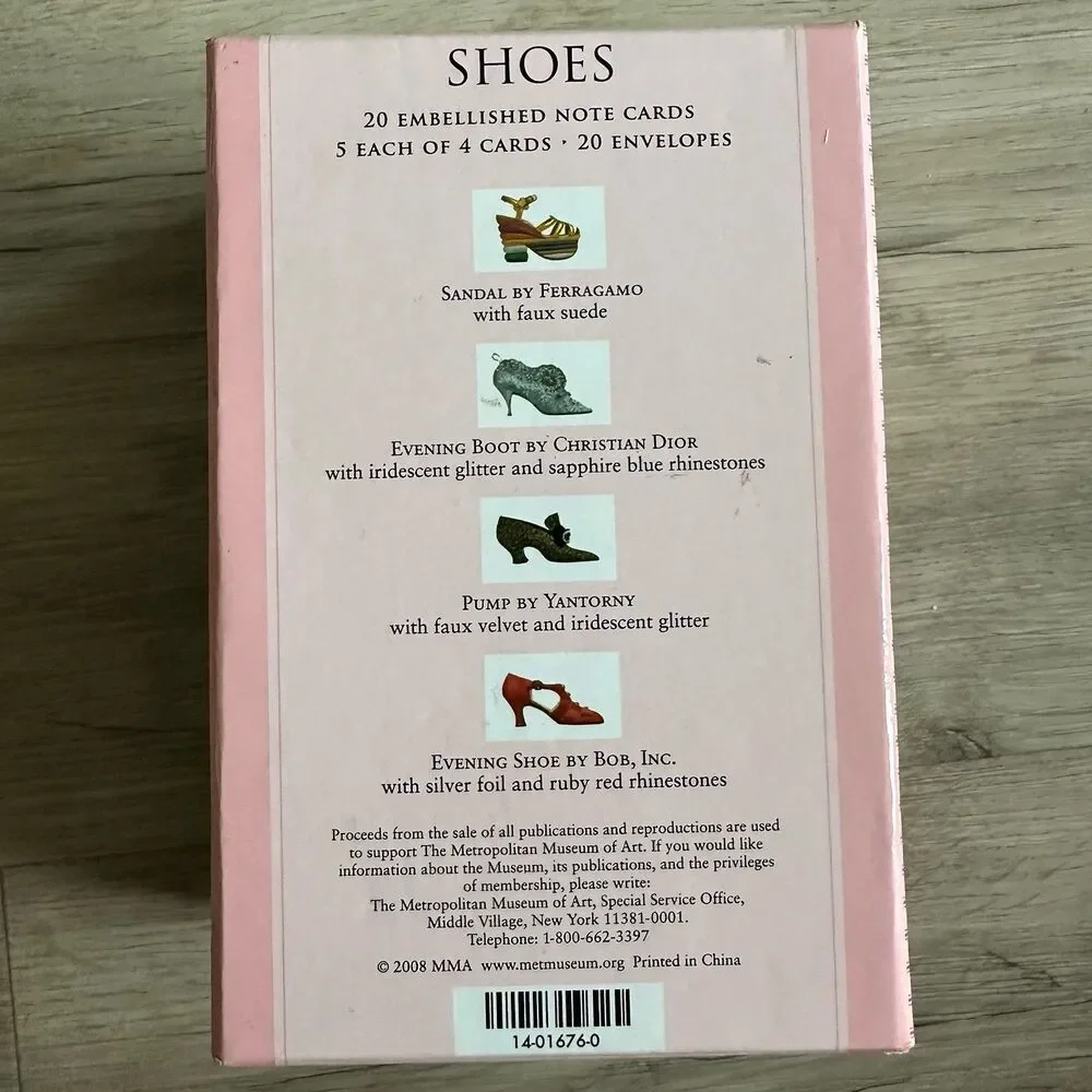 MoMa Shoes Notecard Set - 20 Cards + Envelopes